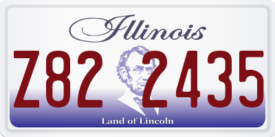 IL license plate Z822435