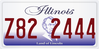 IL license plate Z822444