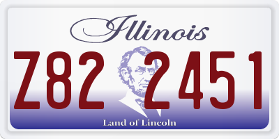 IL license plate Z822451