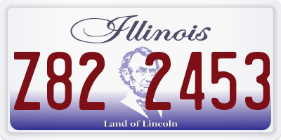 IL license plate Z822453