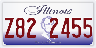 IL license plate Z822455