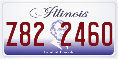 IL license plate Z822460