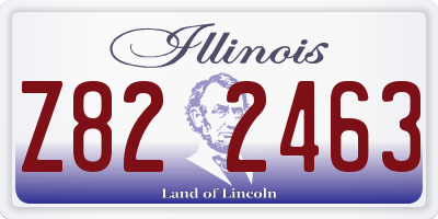 IL license plate Z822463
