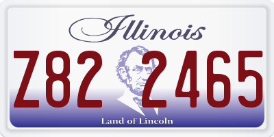 IL license plate Z822465