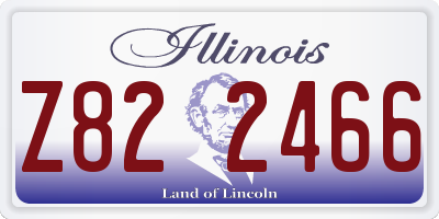 IL license plate Z822466