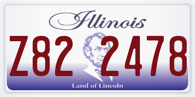 IL license plate Z822478