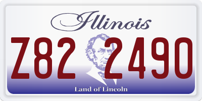 IL license plate Z822490