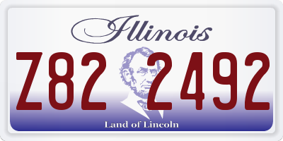 IL license plate Z822492