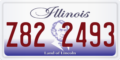 IL license plate Z822493