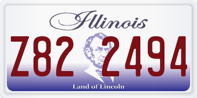 IL license plate Z822494