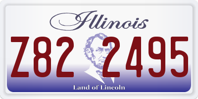 IL license plate Z822495