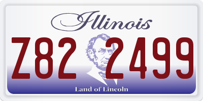 IL license plate Z822499