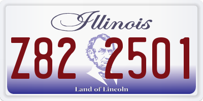 IL license plate Z822501