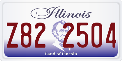 IL license plate Z822504