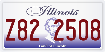 IL license plate Z822508