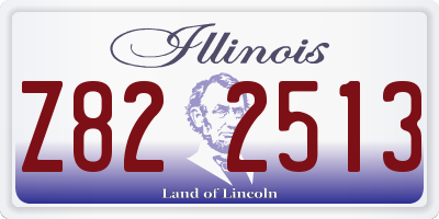 IL license plate Z822513
