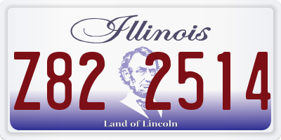 IL license plate Z822514