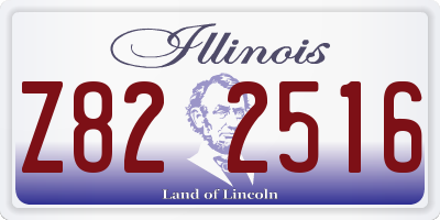 IL license plate Z822516