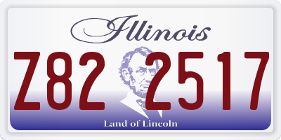 IL license plate Z822517