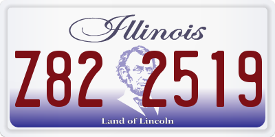 IL license plate Z822519