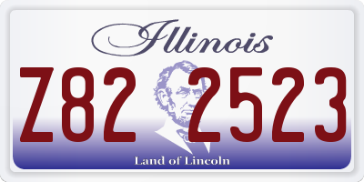 IL license plate Z822523