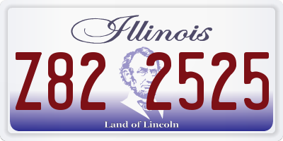 IL license plate Z822525