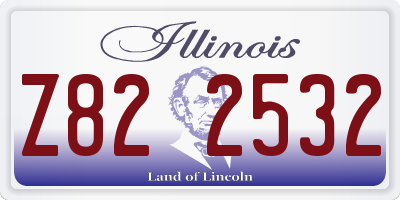 IL license plate Z822532