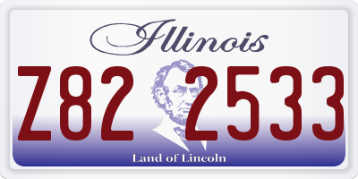 IL license plate Z822533