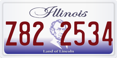 IL license plate Z822534