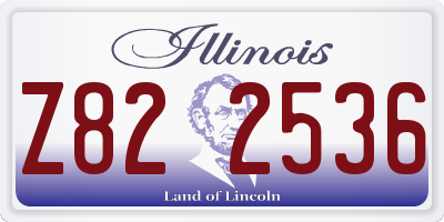 IL license plate Z822536