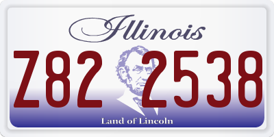 IL license plate Z822538