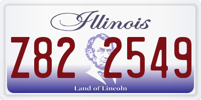 IL license plate Z822549
