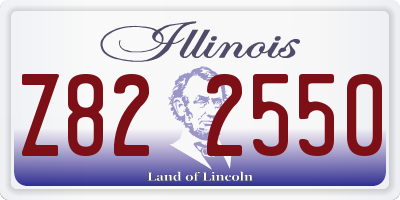 IL license plate Z822550