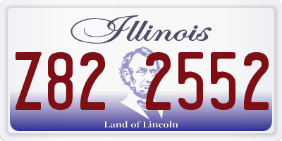 IL license plate Z822552