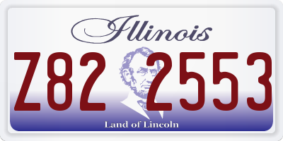 IL license plate Z822553
