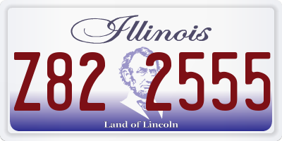 IL license plate Z822555
