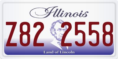 IL license plate Z822558