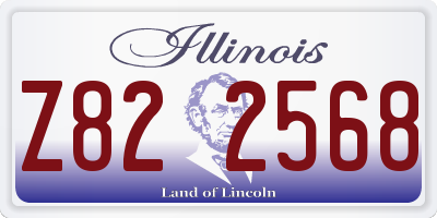 IL license plate Z822568
