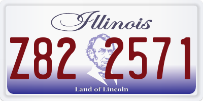 IL license plate Z822571