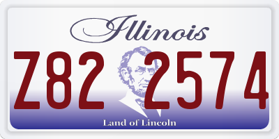 IL license plate Z822574