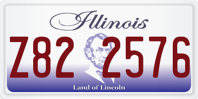 IL license plate Z822576