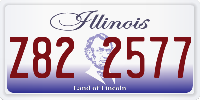 IL license plate Z822577