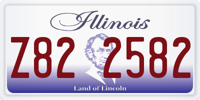 IL license plate Z822582