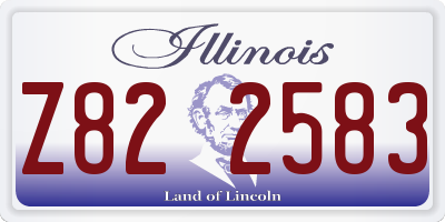 IL license plate Z822583