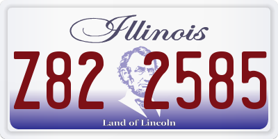 IL license plate Z822585