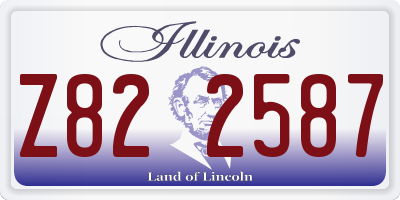 IL license plate Z822587