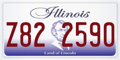IL license plate Z822590