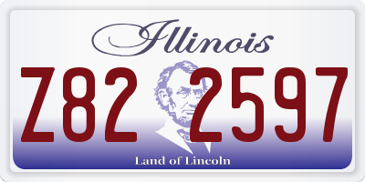 IL license plate Z822597