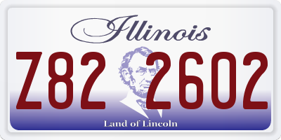 IL license plate Z822602