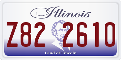 IL license plate Z822610